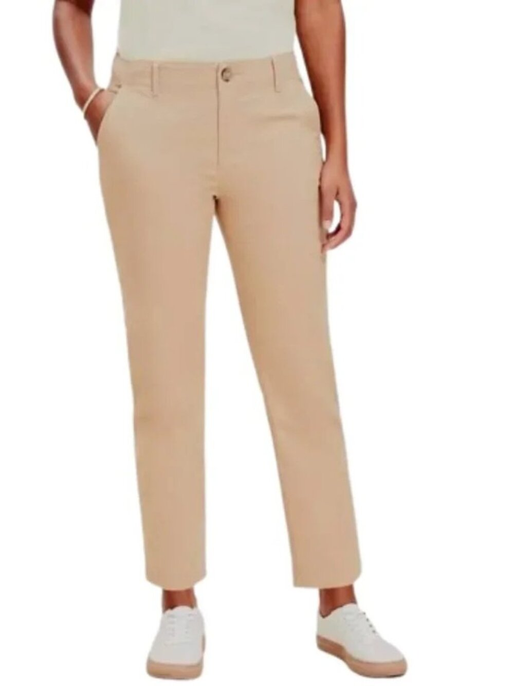 LOFT sz 8P the Monroe slim pants khaki
